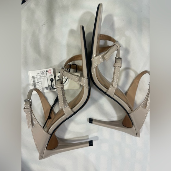 Zara Women's Nude Strappy Sandals - Picture 9 of 11